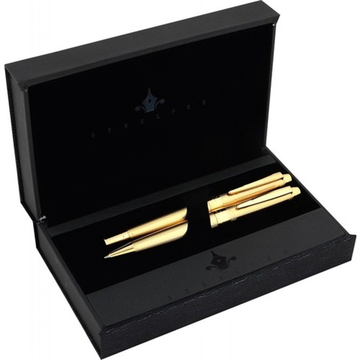 Steelpen URANUS Serisi 527 Gold Dolma Kalem +Tükenmez Kalem