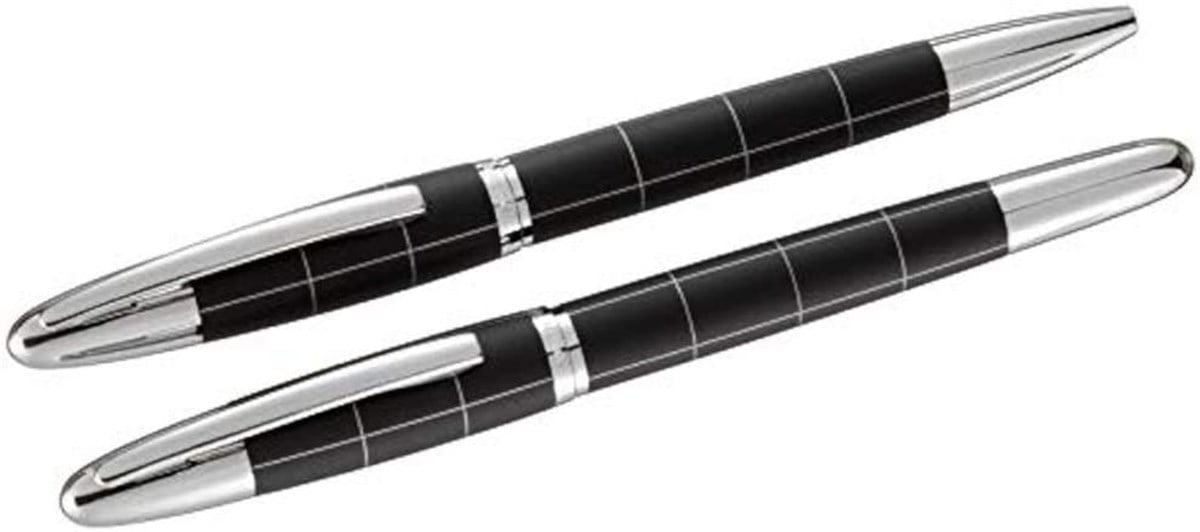 Steelpen Venüs Serisi 1711DT Siyah Dolma Kalem+Tükenmez Kalem