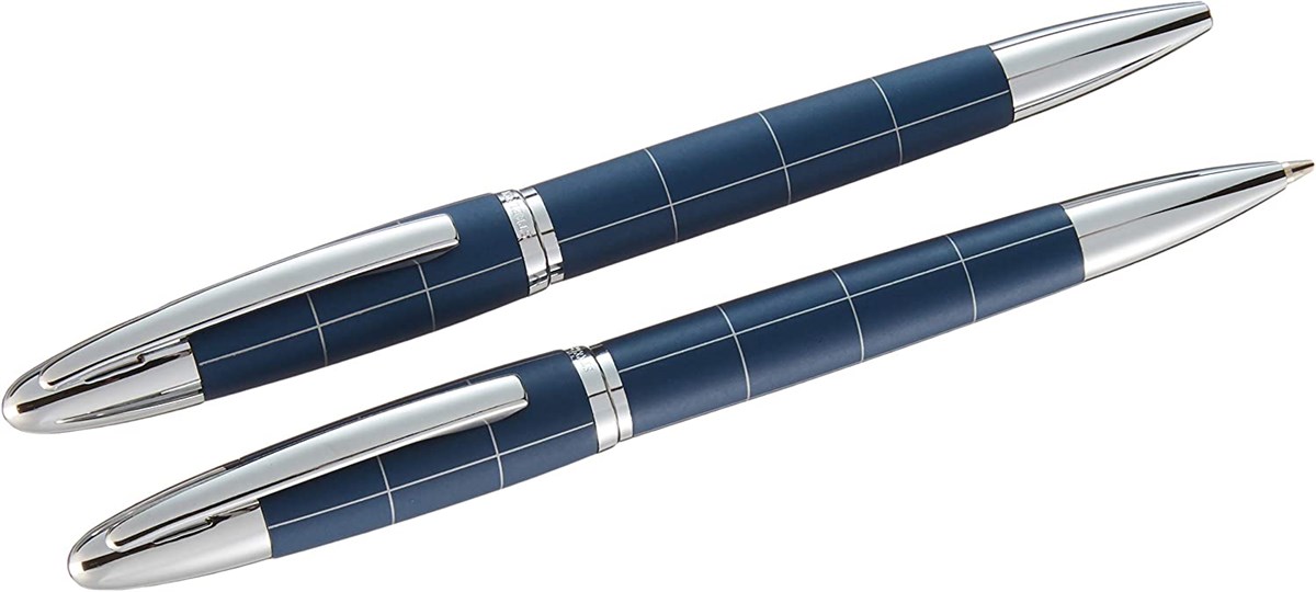 Steelpen Venüs Serisi 1712TV Slayt Mavi Tükenmez Kalem+Versatil Kalem