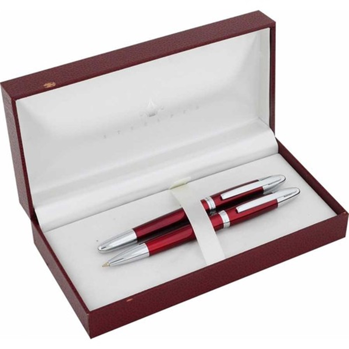 Steelpen Venüs Serisi 172DT Bordo Dolma Kalem+Tükenmez Kalem 