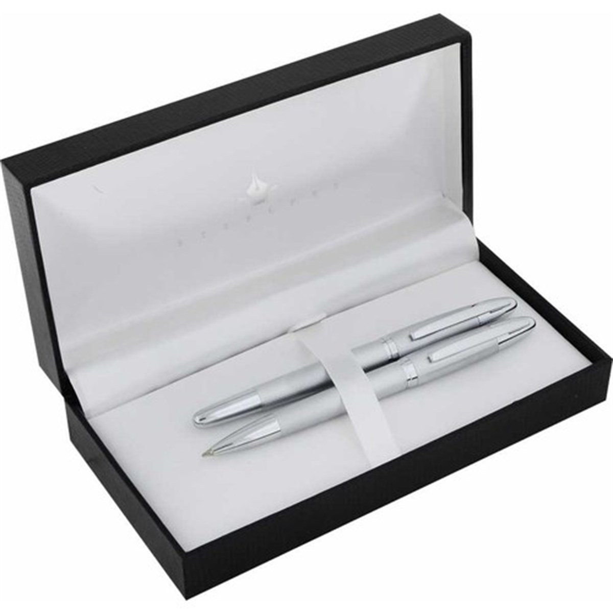 Steelpen Venüs Serisi 175DT Desenli Krom Dolma Kalem+Tükenmez Kalem