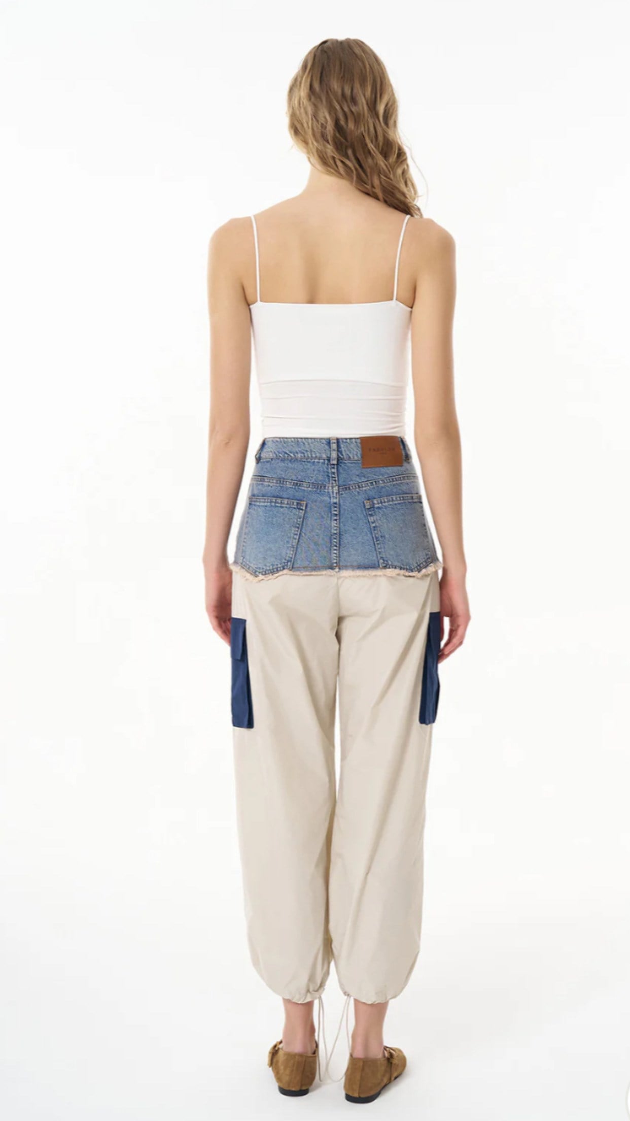 Askılı Crop Basic İçi Pedli Atlet BEYAZ
