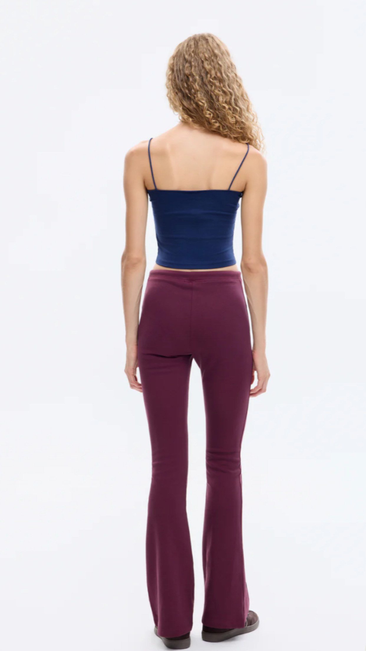 Askılı Crop Basic İçi Pedli Atlet LACİVERT