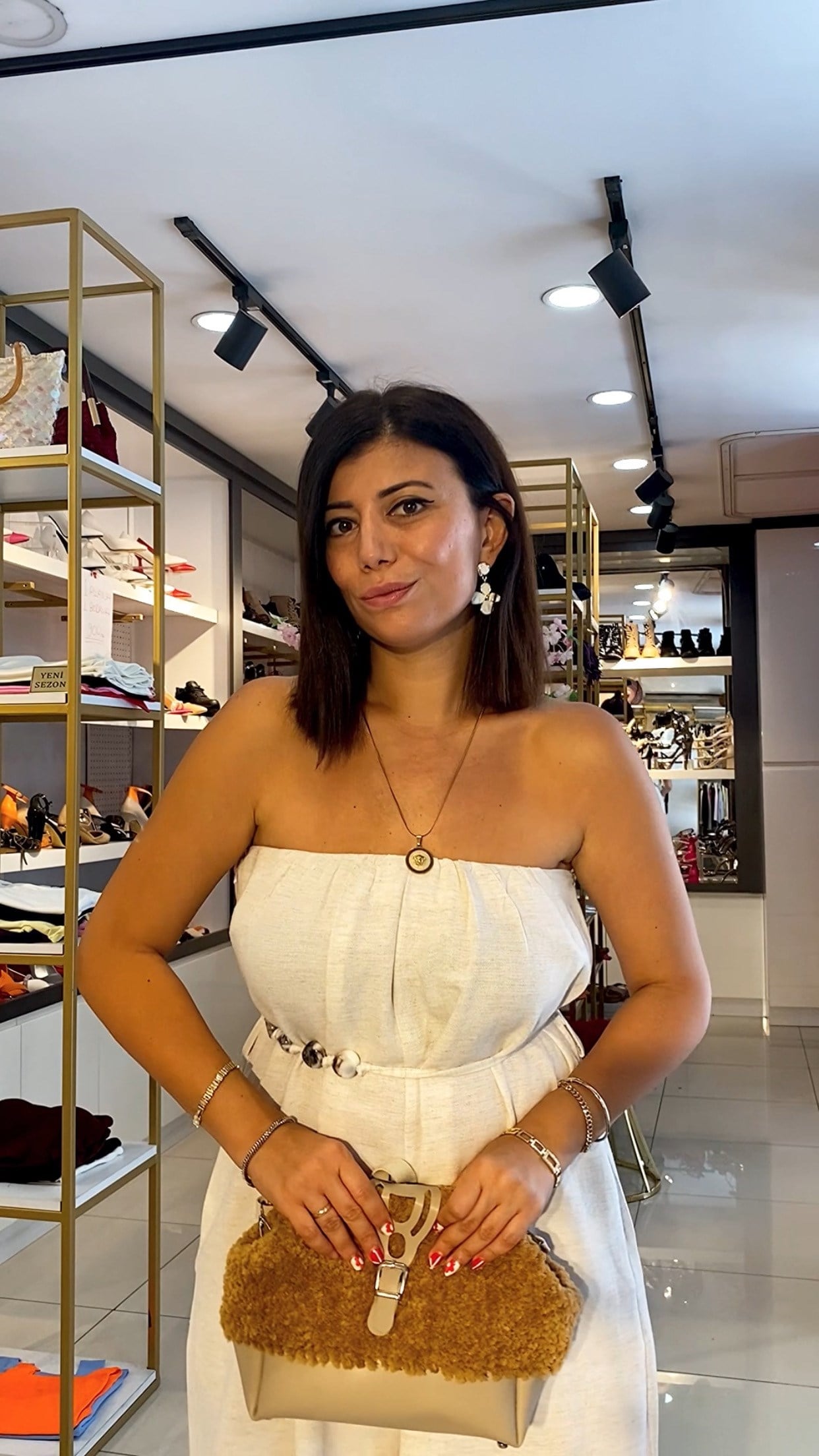 Boncuk Detaylı Tulum