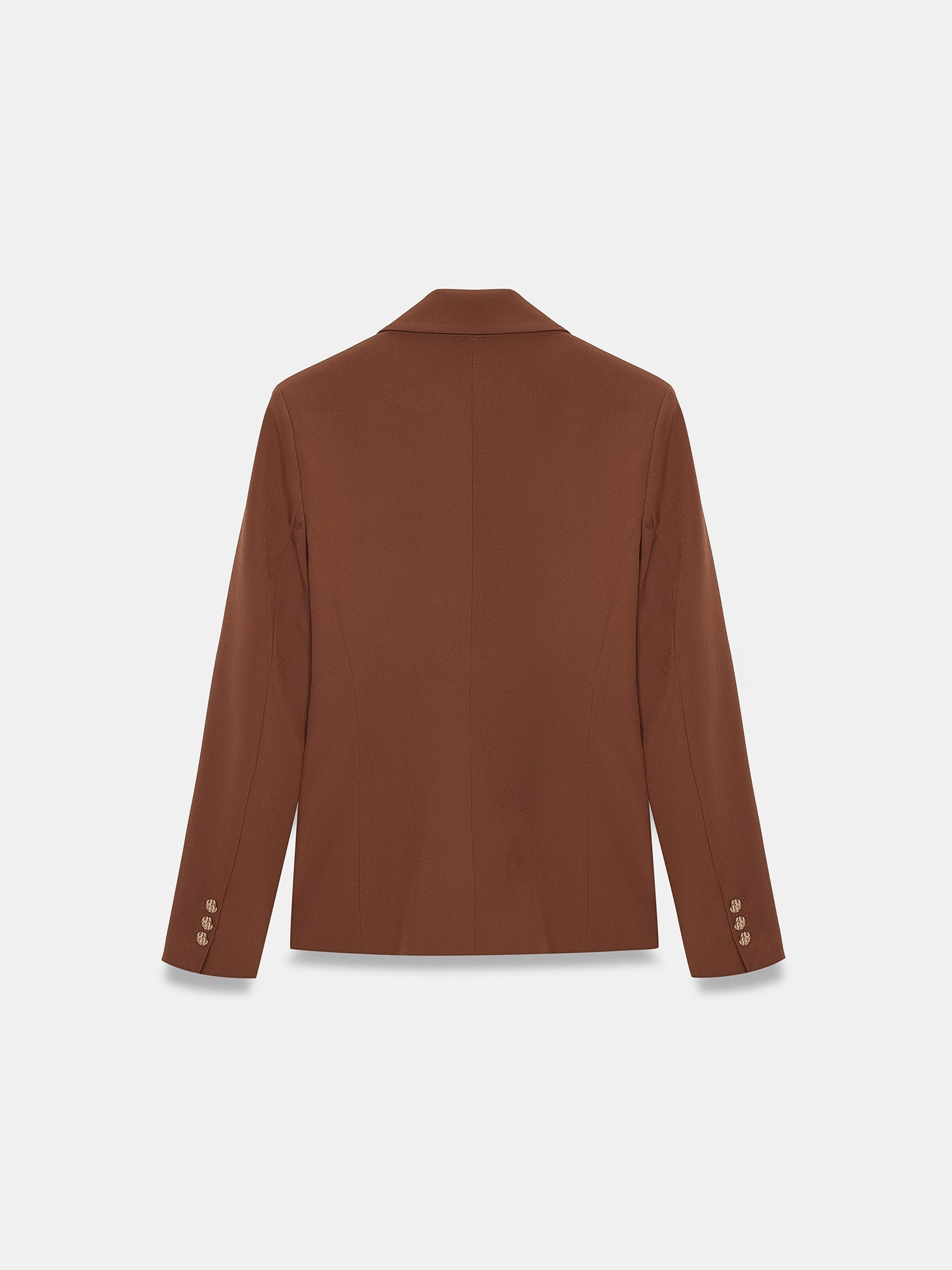 Kahve Vücuda Oturan Blazer