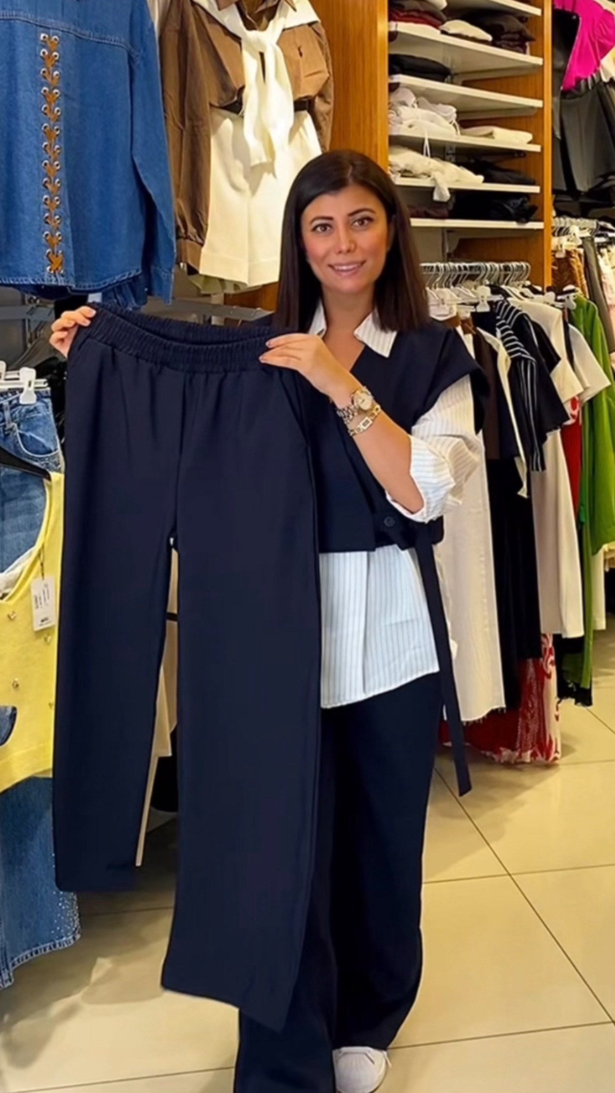 Lacivert Garnili Takım