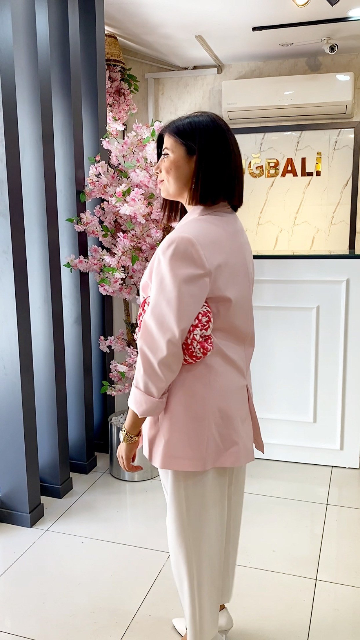 Pembe Blazer Ceket