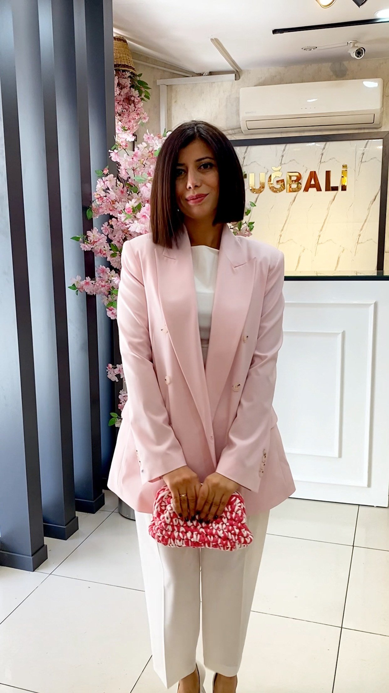 Pembe Blazer Ceket