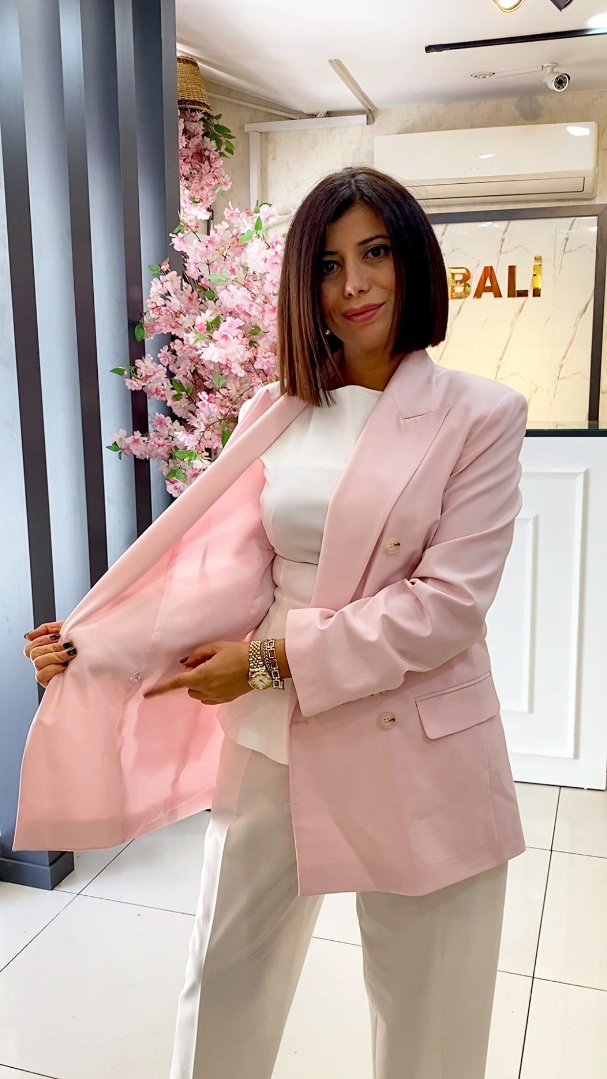 Pembe Blazer Ceket