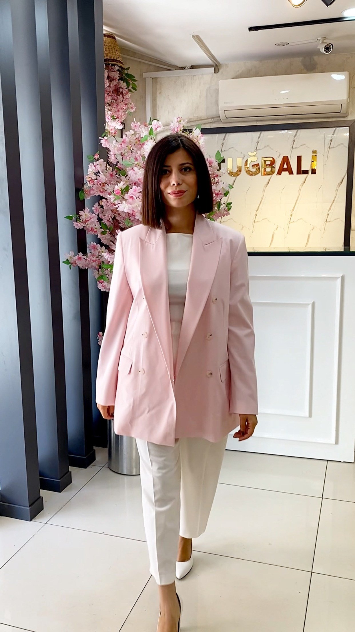 Pembe Blazer Ceket