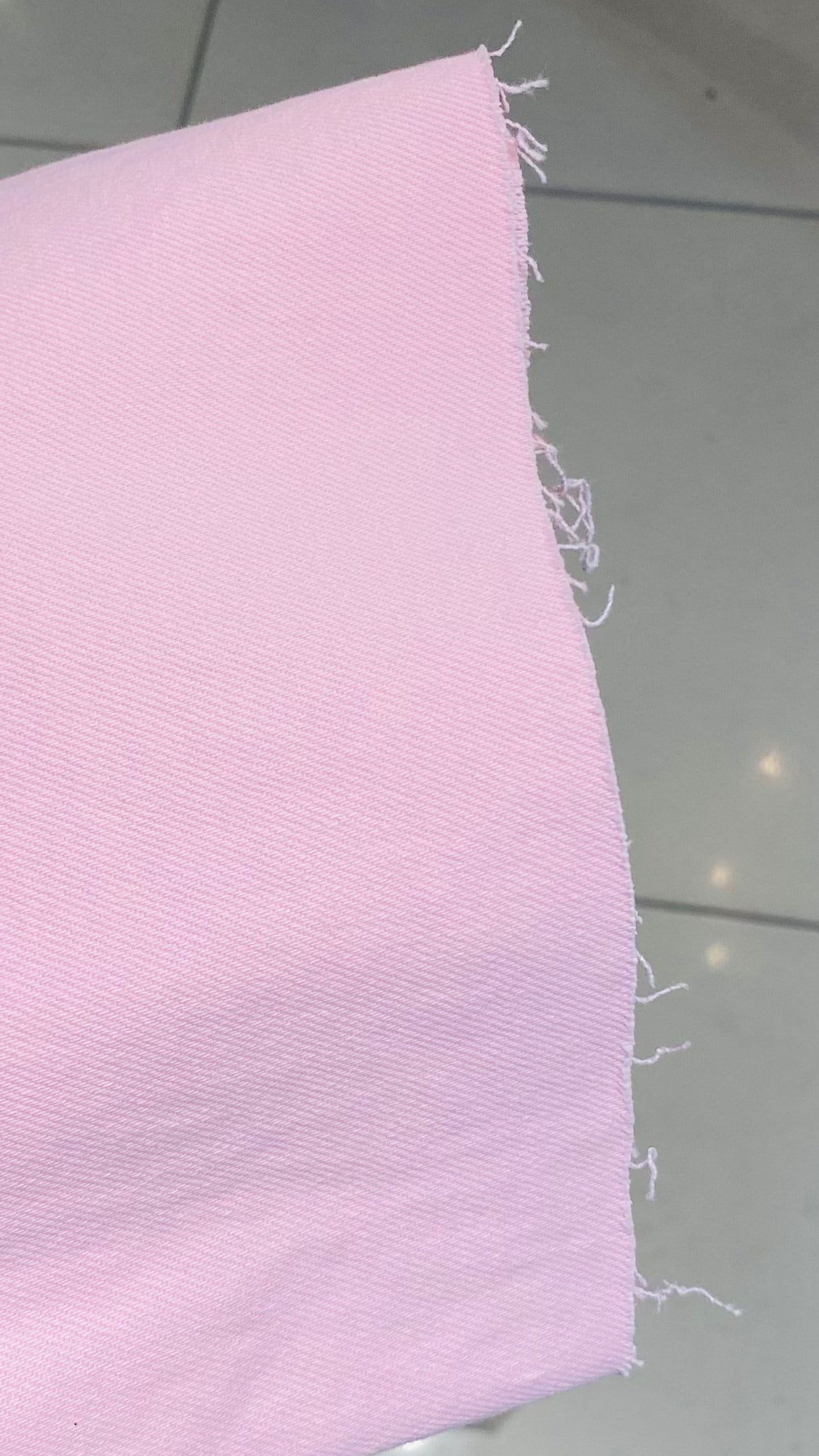 Pembe Wide Leg Kesik Paça Jean Pantolon
