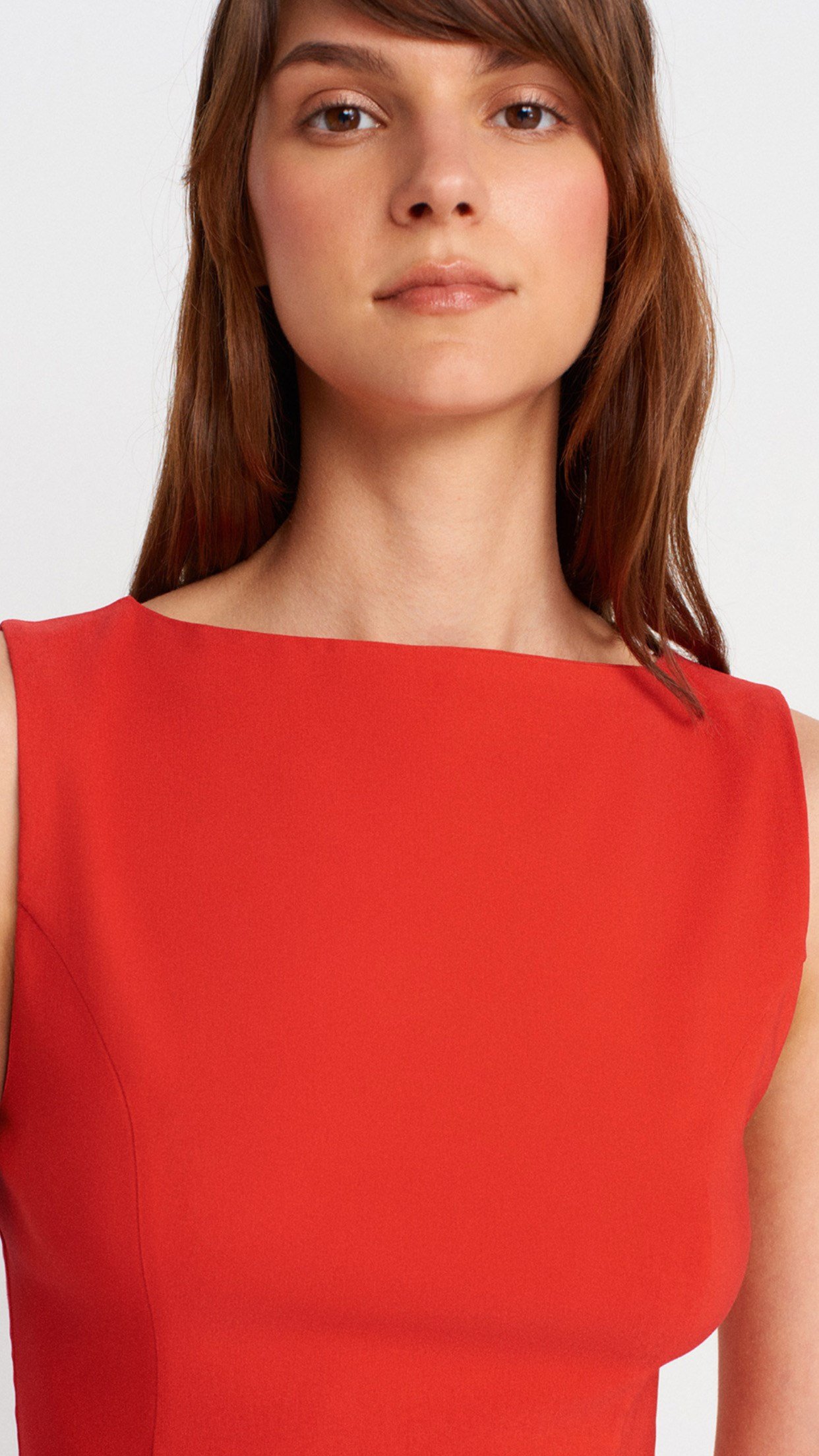 Peplum Top-KIRMIZI