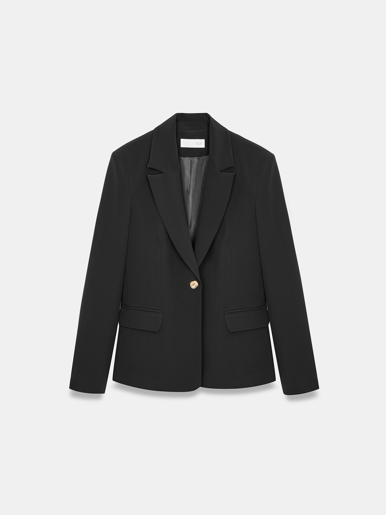 Siyah Vücuda Oturan Blazer