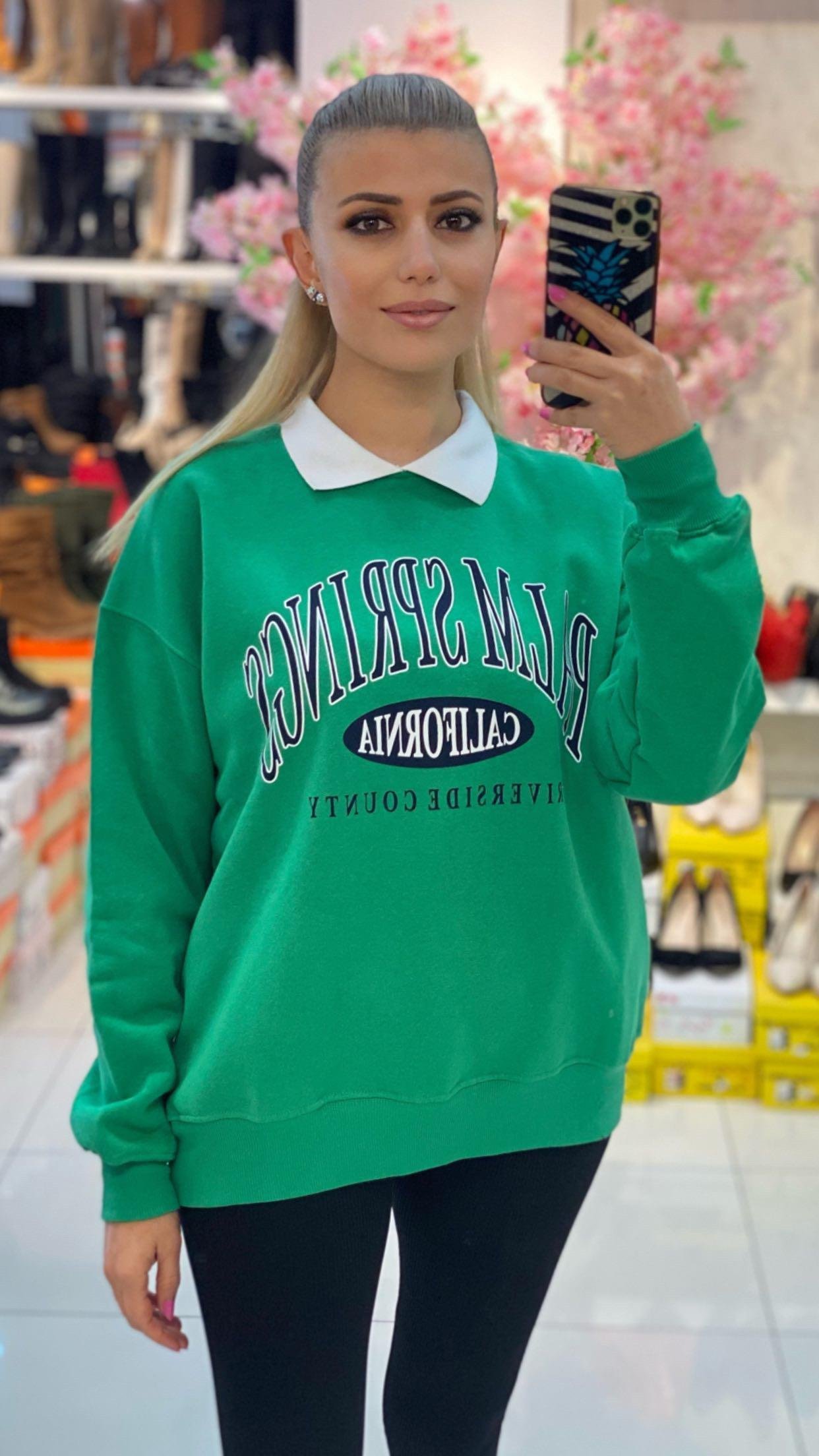 Yeşil Şardonlu Sweat