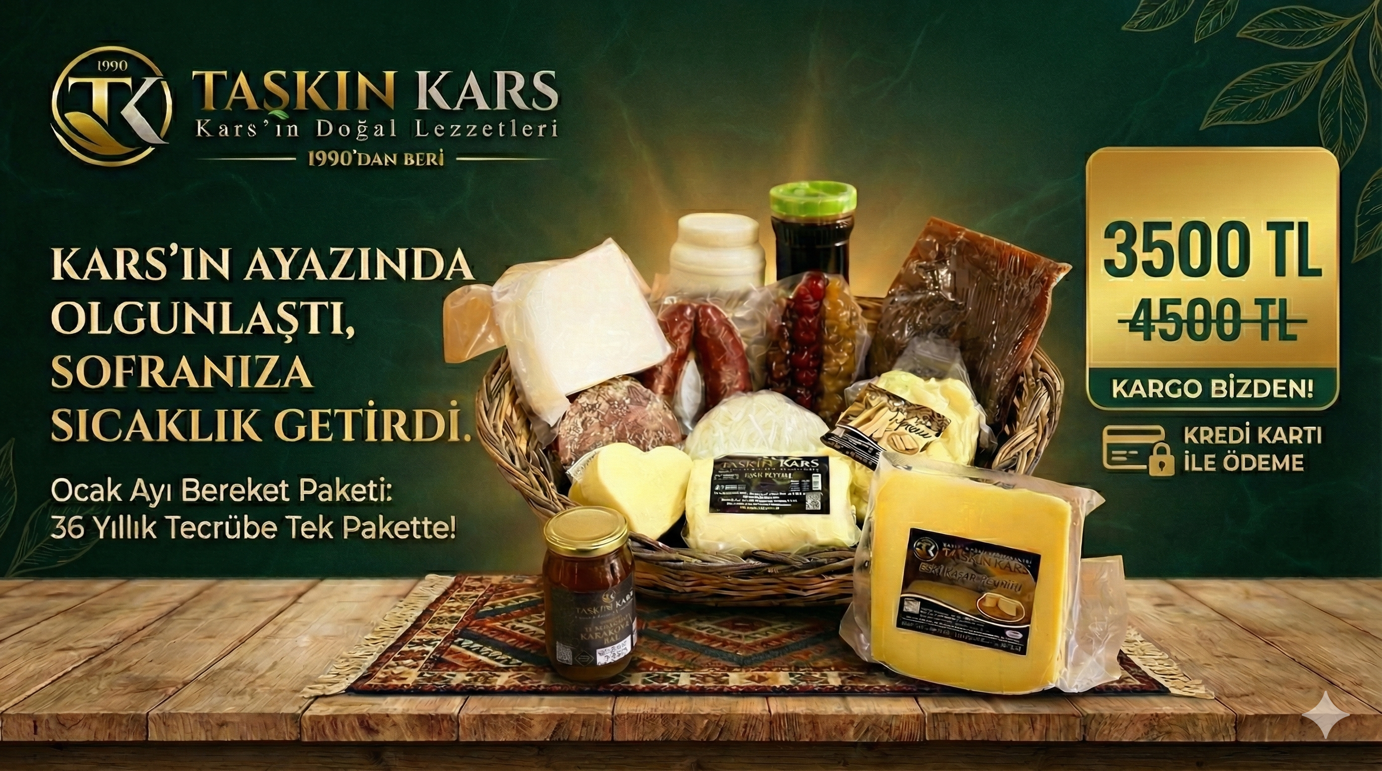 ÖZEL OCAK BEREKET TANIŞMAM  PAKETİ (13 PARÇA 8 KG)