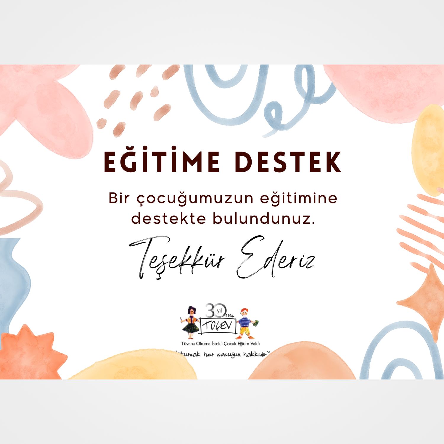 EĞİTİME DESTEK E-KART