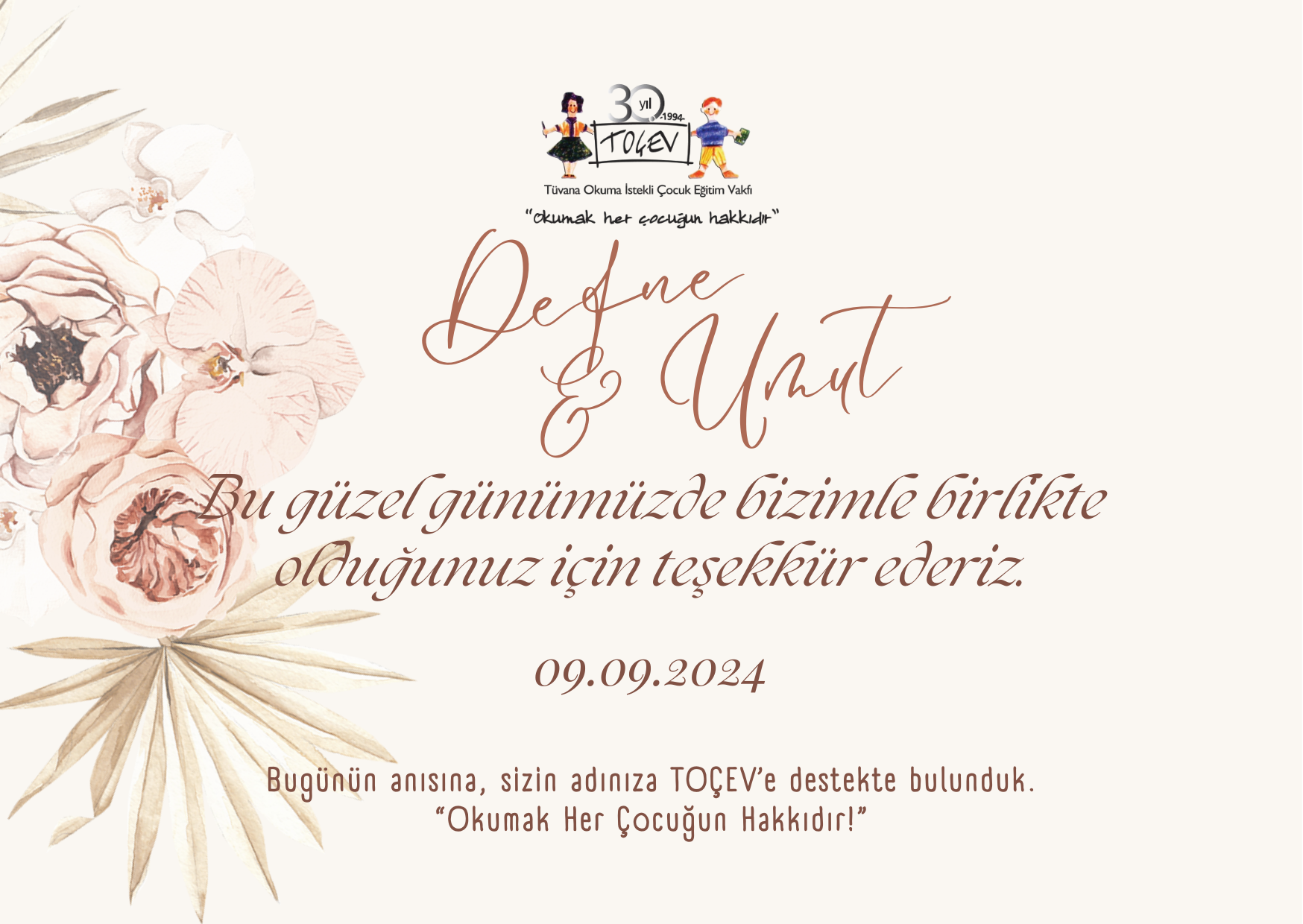 NİKÂH BAĞIŞ KARTI - 3