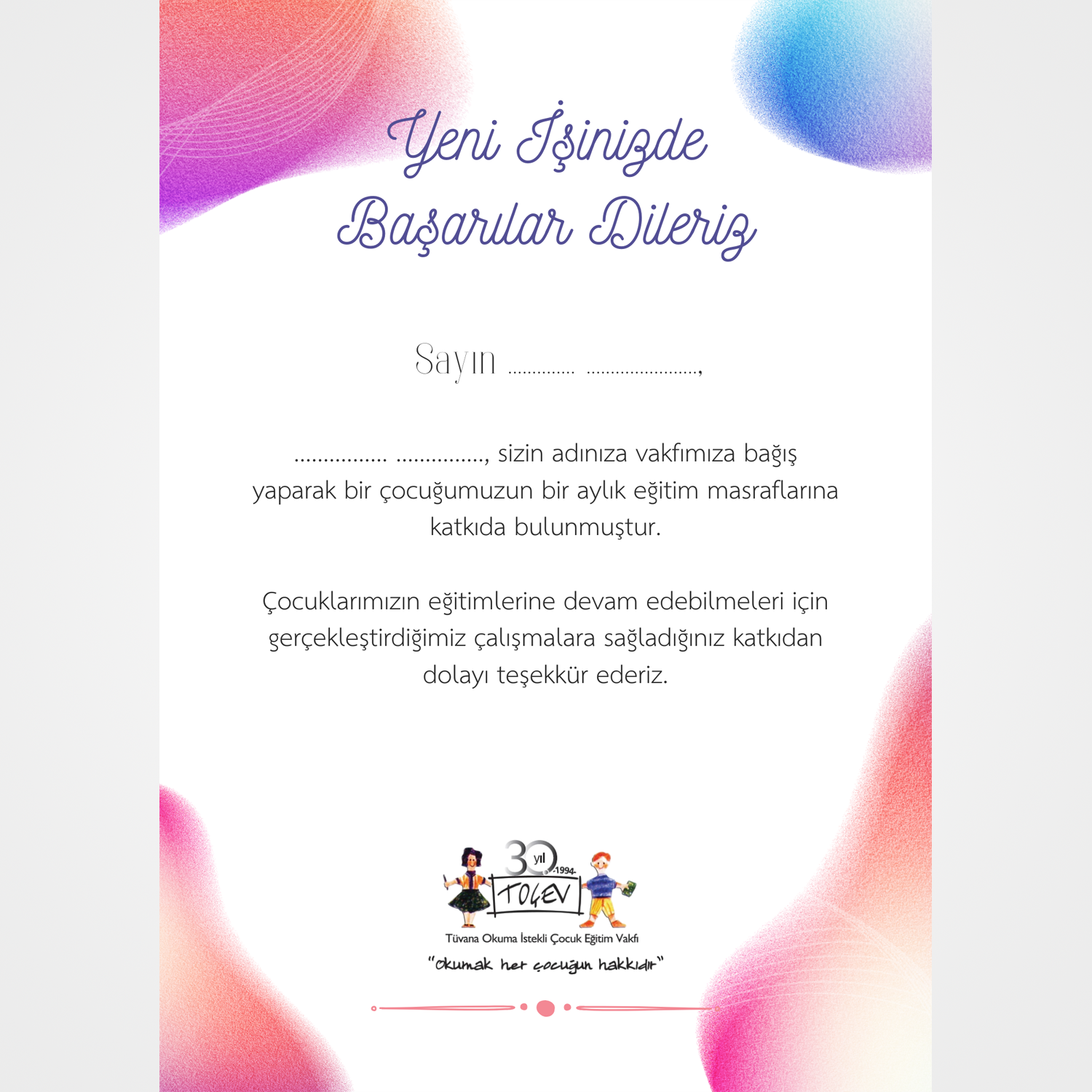 YENİ İŞ / TERFİ SERTİFİKASI - 2