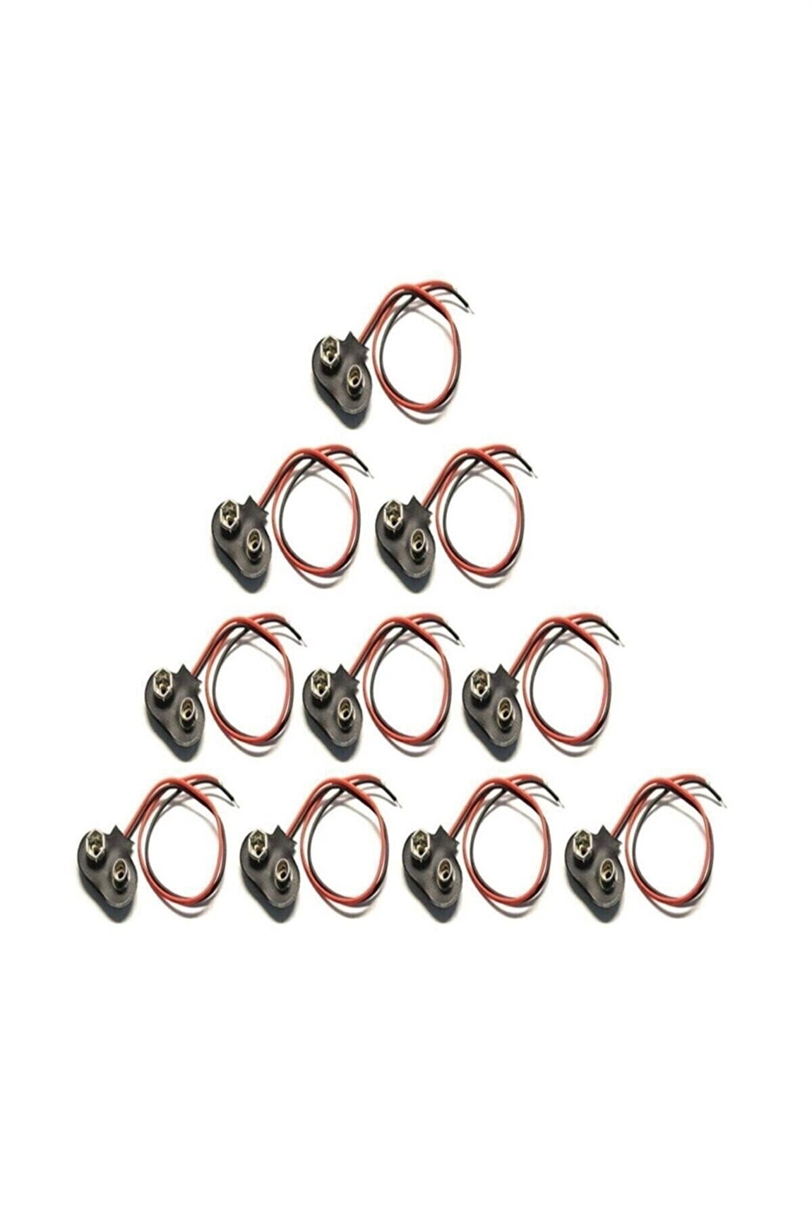 10Lu - 9v Pil Başlığı Bağlantı Kablosu10Lu - 9v Pil Başlığı Bağlantı Kablosu