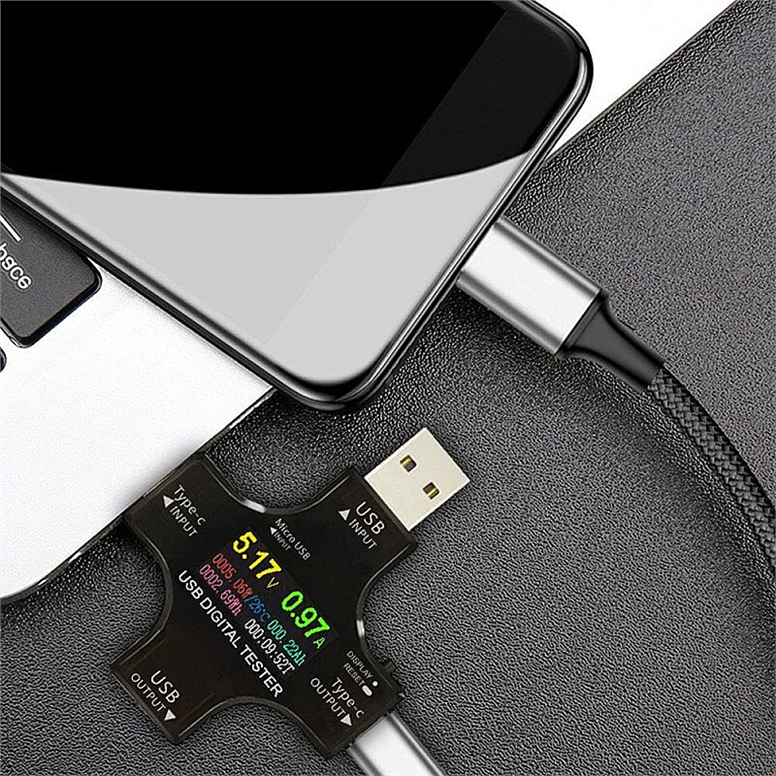 12 in 1 Çok Fonksiyonlu USB & Type-C Dijital Güç Ölçer Test Cihazı – Voltaj, Akım, Kapasite, Watt Ölçüm – PD/QC Uyumlu12 in 1 Çok Fonksiyonlu USB & Type-C Dijital Güç Ölçer Test Cihazı – Voltaj, Akım, Kapasite, Watt Ölçüm – PD/QC Uyumlu