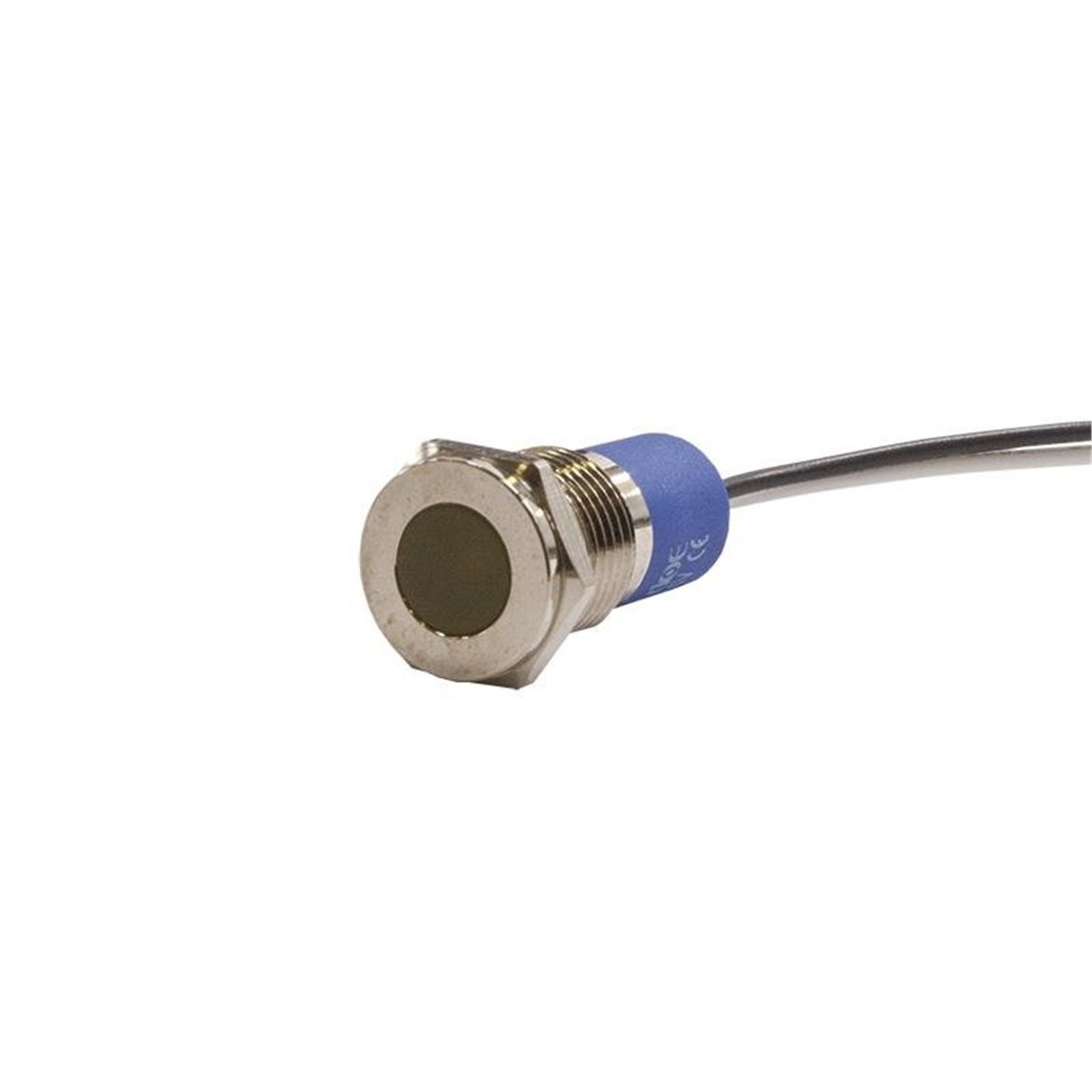 12mm Metal Kablolu Sinyal Lambası Sarı IP67 10V-30V