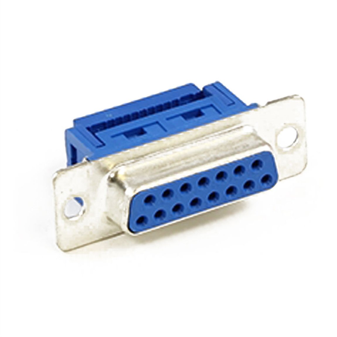 15'Pin Dişi Flat Kablo İçin Sıkıştırmalı D-Sub Konnektör