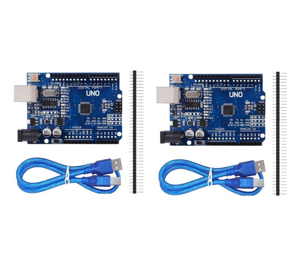 2ADET  Arduino UNO R3 KLON - USB KABLO HEDİYELİ - (USB Chip CH340)2ADET  Arduino UNO R3 KLON - USB KABLO HEDİYELİ - (USB Chip CH340)