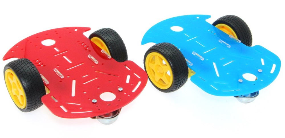 2WD Mobil Robot Platformu - Mavi