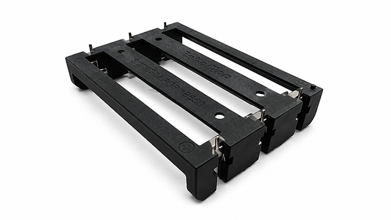3'Lü 18650 Pcb Montaj Tip Lityum Li-ion Pil Yuvası - 6 Pin3'Lü 18650 Pcb Montaj Tip Lityum Li-ion Pil Yuvası - 6 Pin