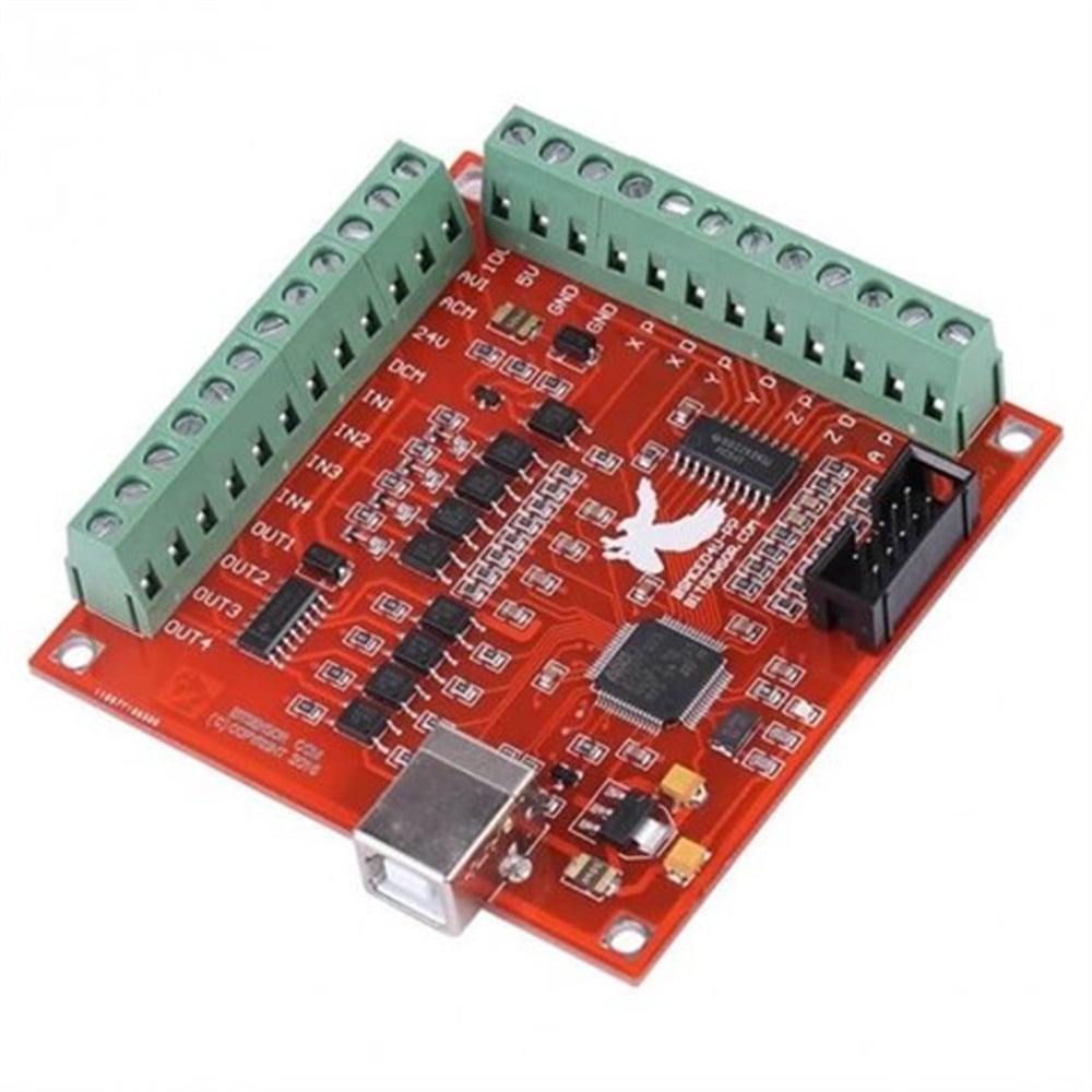 4 Eksen USB MACH3 100Khz CNC Step Motor Sürücü Kartı