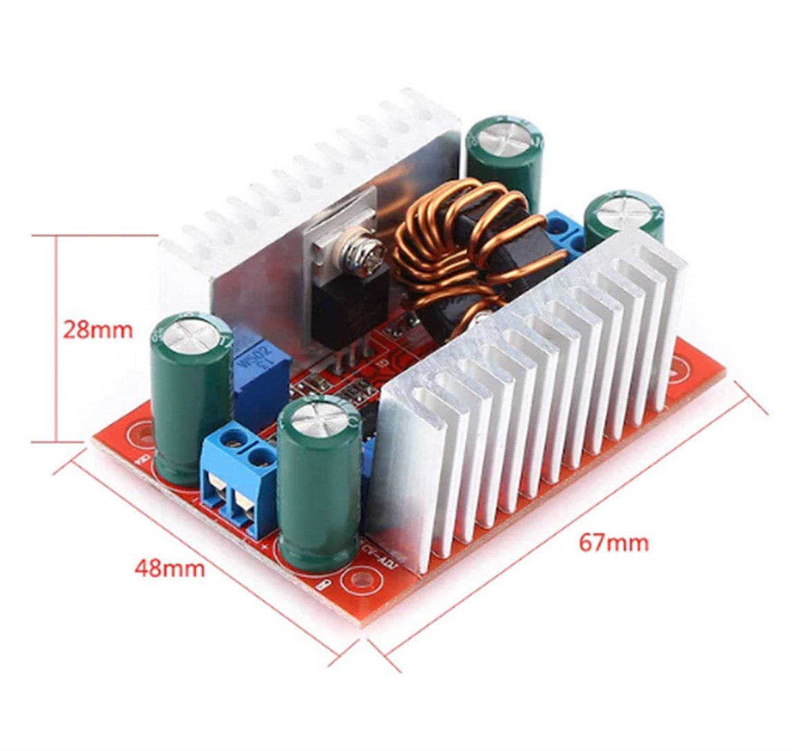 400W 15A 10-60V Dc-Dc Çevirici Step-Up Booster Voltaj Yükseltici400W 15A 10-60V Dc-Dc Çevirici Step-Up Booster Voltaj Yükseltici | Robo Dünya