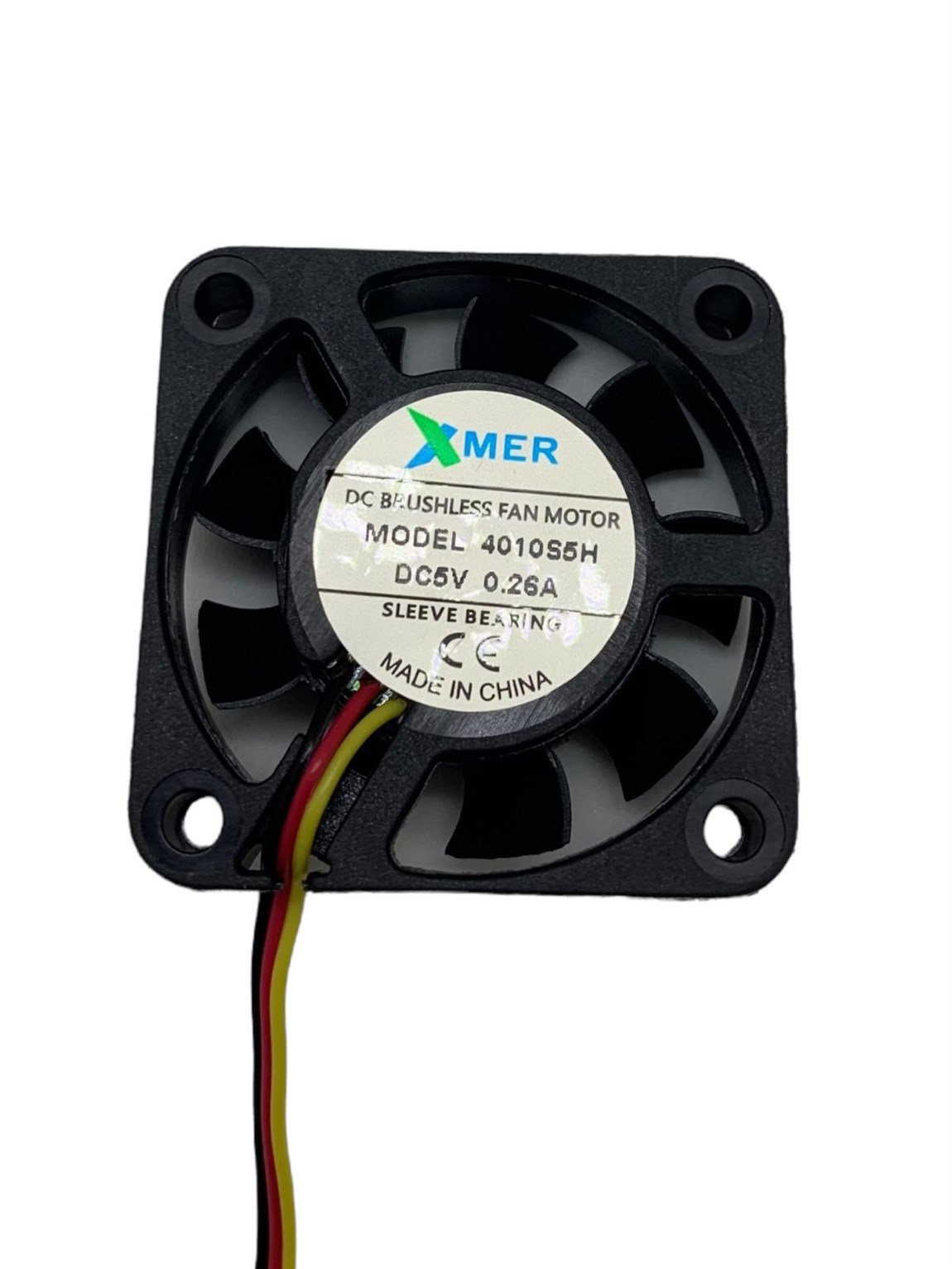 40x40x10mm 5V 0.26A 3P XMER Fan