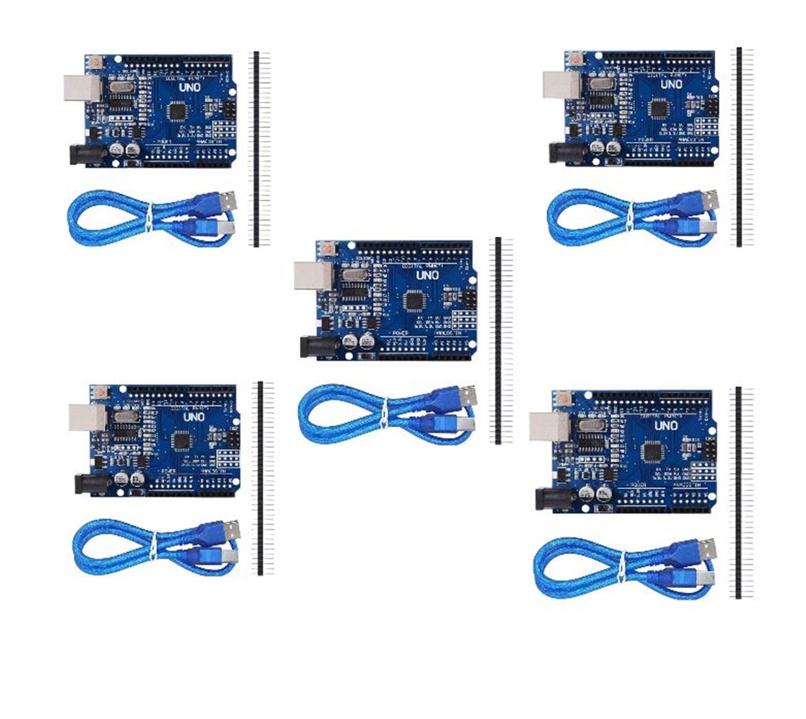 5ADET  Arduino UNO R3 KLON - USB KABLO HEDİYELİ - (USB Chip CH340)5ADET  Arduino UNO R3 KLON - USB KABLO HEDİYELİ - (USB Chip CH340)