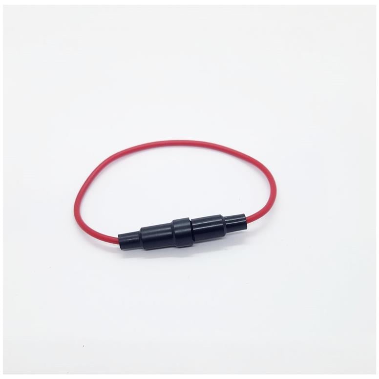 5X20 Kablolu Sigorta Yuvası - Siyah5X20 Kablolu Sigorta Yuvası - Siyah