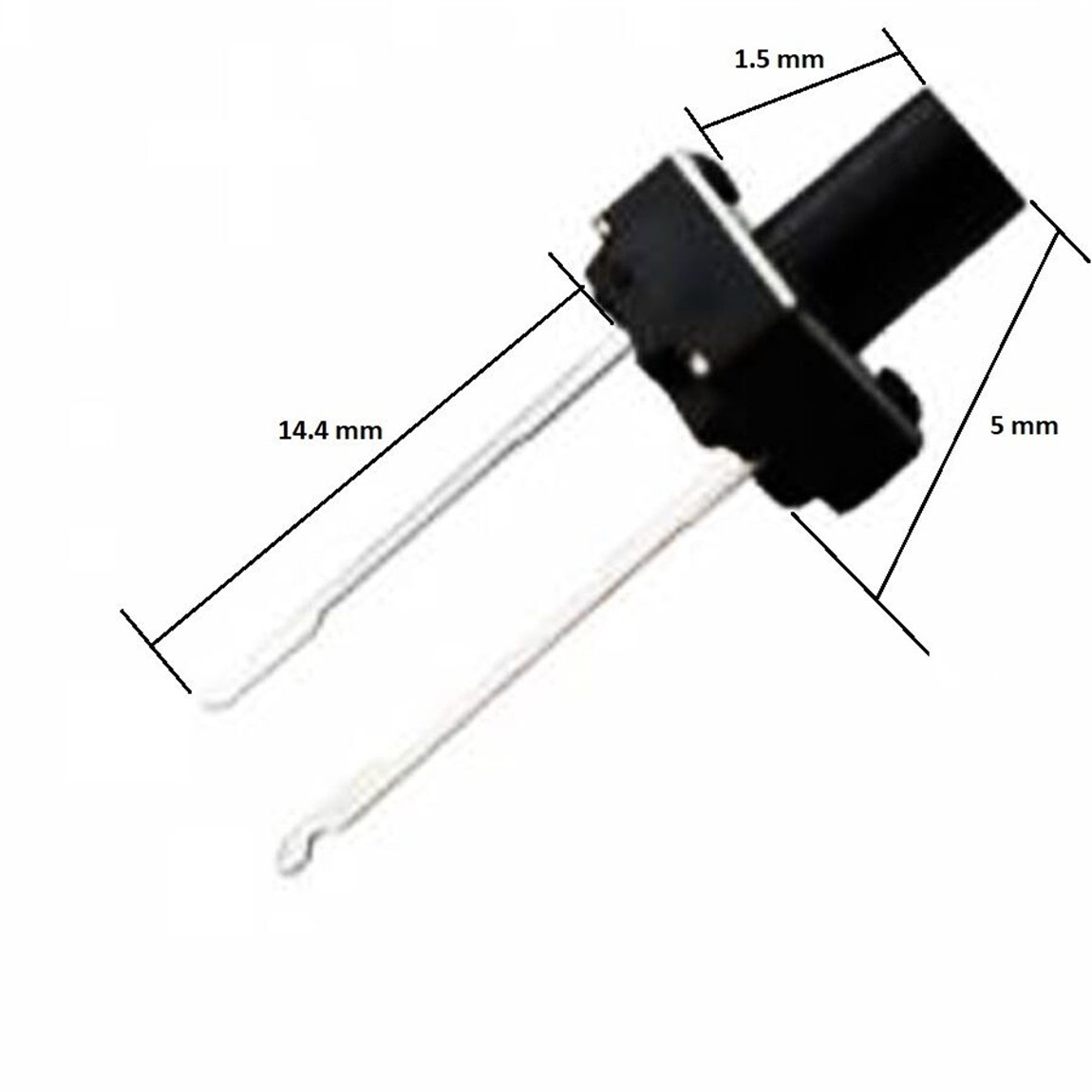 6X6 5mm 2 Bacak Tact Switch