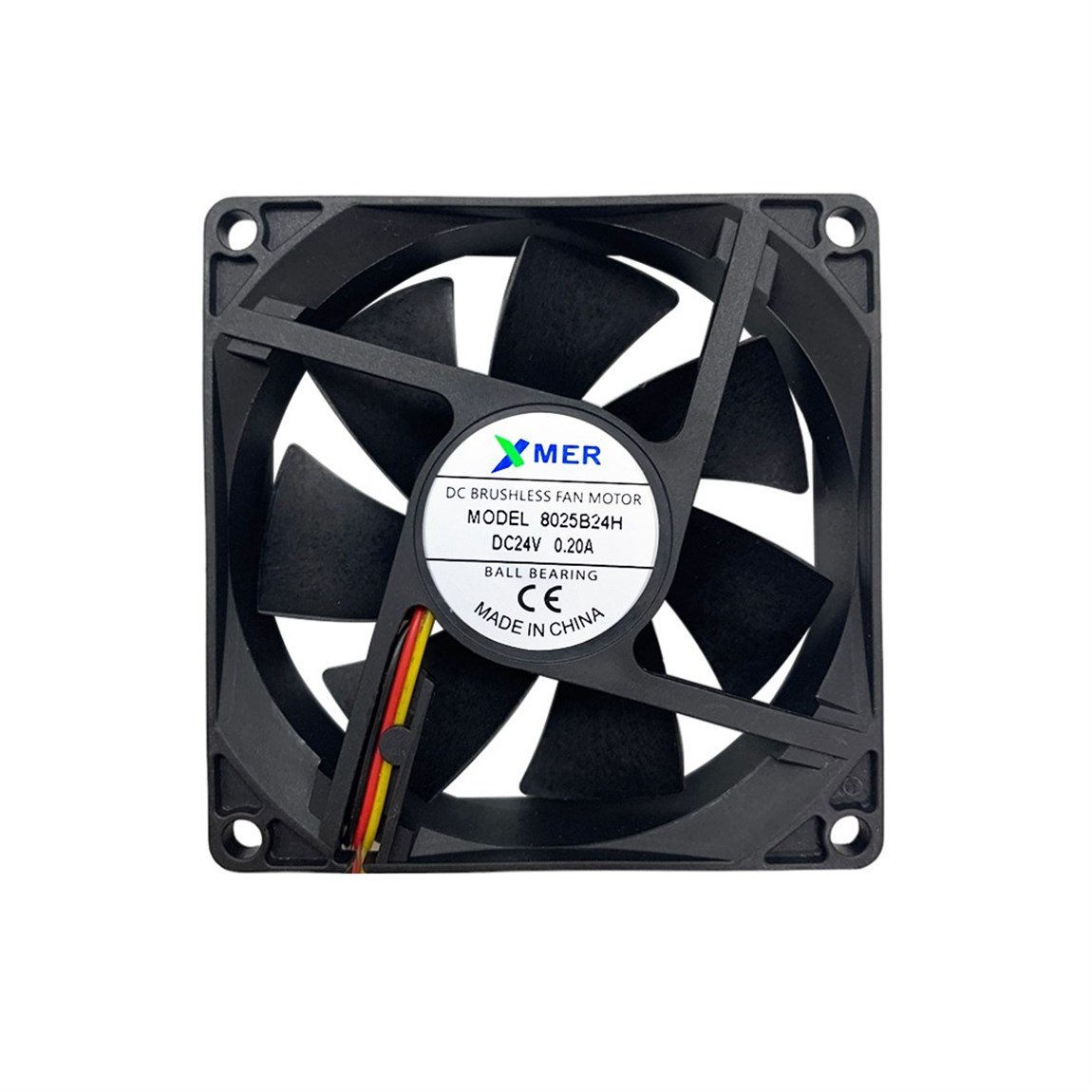 80X80X25mm RULMANLI 24V 0.20A 3P XMER FAN