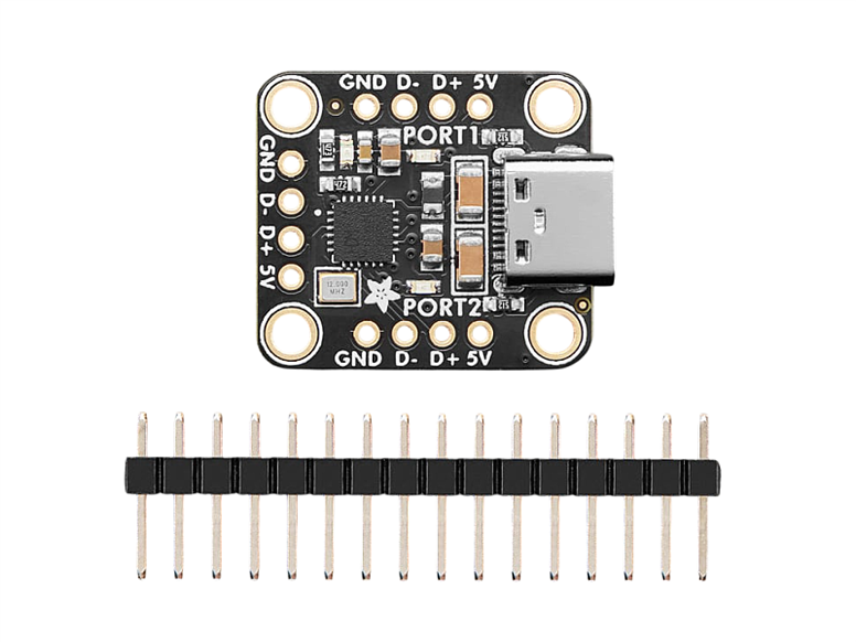 Adafruit CH334F Mini 2-Port USB Hub Breakout KartıAdafruit CH334F Mini 2-Port USB Hub Breakout Kartı