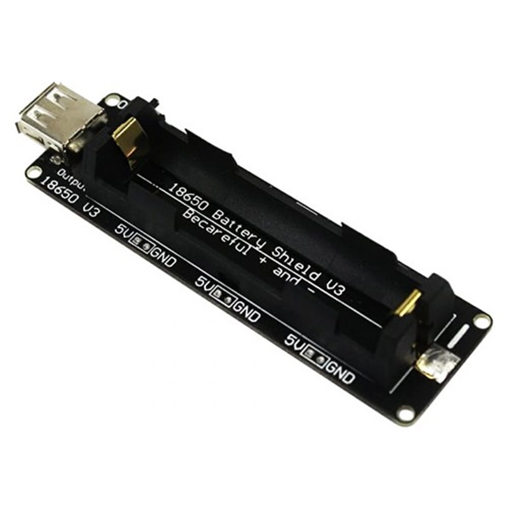Arduino ve WEMOS ESP32 için Mikro USB'li Lityum Batarya Şarj Shield'i V3