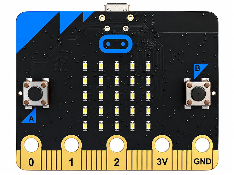 BBC micro:bit V1.5 Geliştirme Kartı – LED Matrisli Programlanabilir Eğitim KartıBBC micro:bit V1.5 LED Matrisli Eğitim Kartı | Robo Dünya