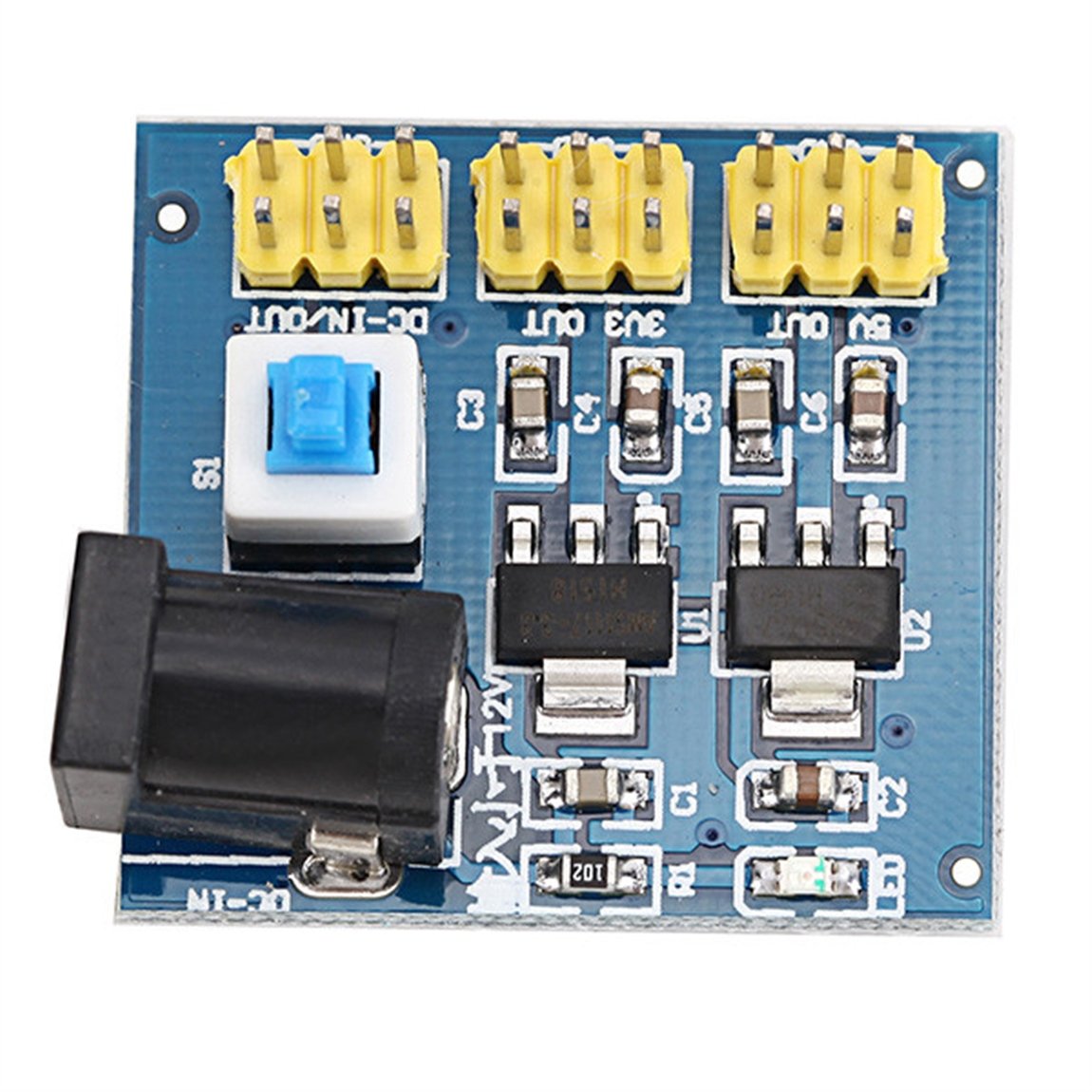DC-DC 12V 3.3V için 5V Buck adım aşağı güç kaynağı modülü Arduino için