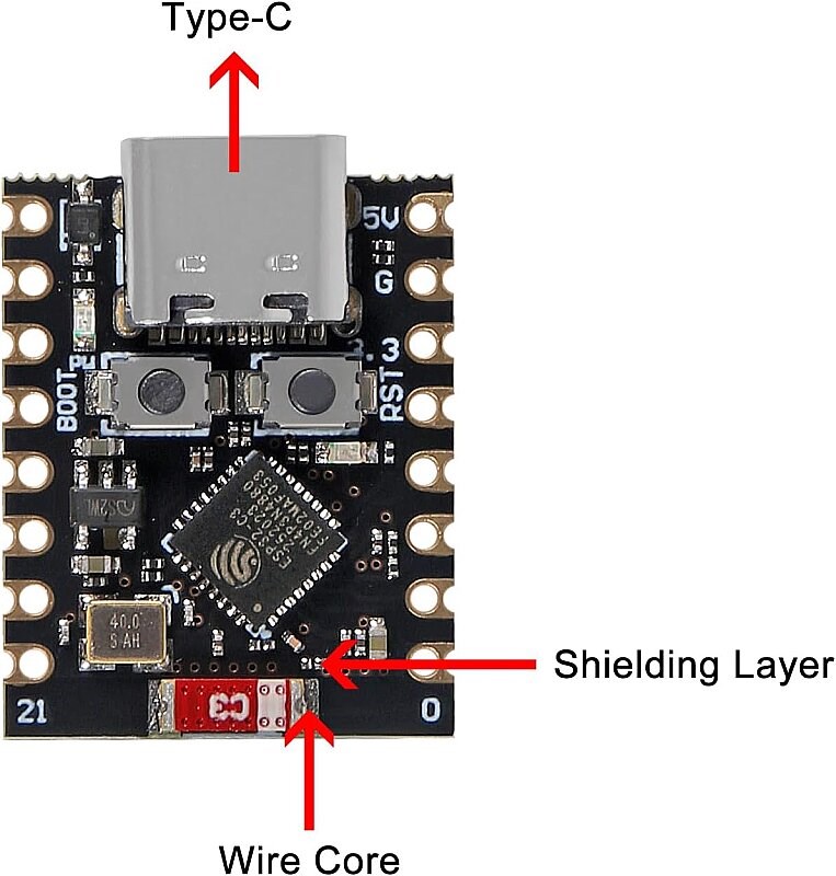 ESP32-C3 Süper Mini Wifi ve Bluetooth ModülüESP32-C3 Süper Mini Wifi ve Bluetooth Modülü - Robo Dünya