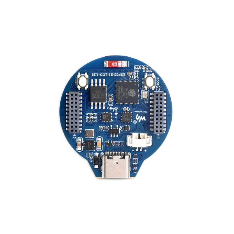 ESP32-S3 1.28 İnç Yuvarlak IPS LCD Geliştirme Kartı – Çift Çekirdekli LX7 İşlemci ve GC9A01 SürücülüESP32-S3 1.28 İnç Yuvarlak IPS LCD Geliştirme Kartı – Çift Çekirdekli LX7 İşlemci ve GC9A01 Sürücülü