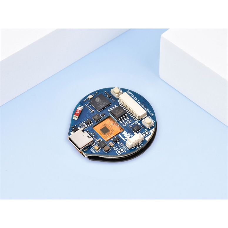 ESP32-S3 1.28 İnç Yuvarlak Dokunmatik LCD Geliştirme Kartı – İvmeölçer ve Jiroskop SensörlüESP32-S3 1.28 İnç Yuvarlak Dokunmatik LCD Geliştirme Kartı – İvmeölçer ve Jiroskop Sensörlü