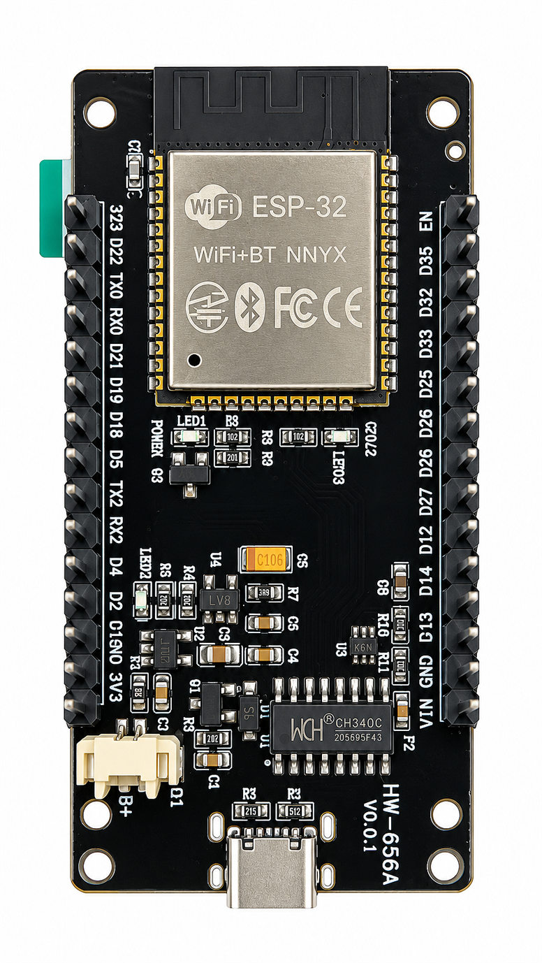 ESP32-WROOM-32 1.9 İnç 170x320 IPS LCD Ekranlı WiFi Bluetooth Geliştirme Kartı – USB Type-C, CH340ESP32-WROOM-32 1.9 İnç IPS Ekranlı Kart | Robo Dünya