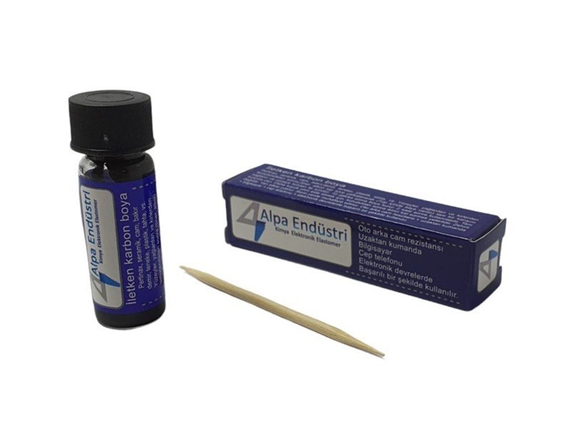 İletken Karbon Boya 5Gr/50R (Oto arka cam rezistans tamiri)