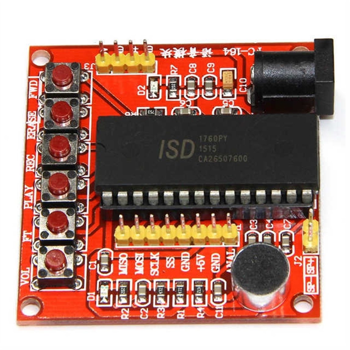 ISD1760 Ses Kayıt Modülü (Hoparlörsüz)ISD1760 Ses Kayıt Modülü (Hoparlörsüz)