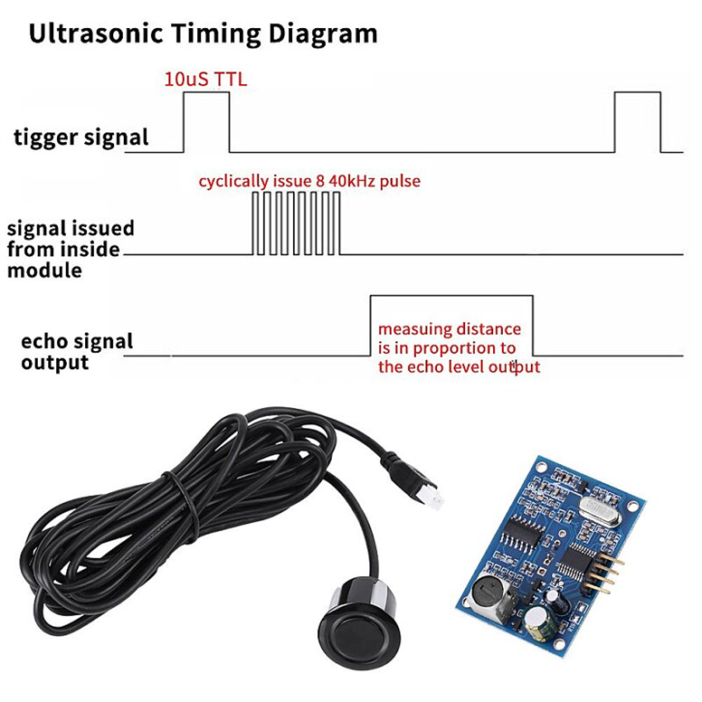 JSN-SR04T Su Geçirmez Ultrasonic Mesafe Ölçer SensörüJSN-SR04T Su Geçirmez Ultrasonik Sensör | Robo Dünya