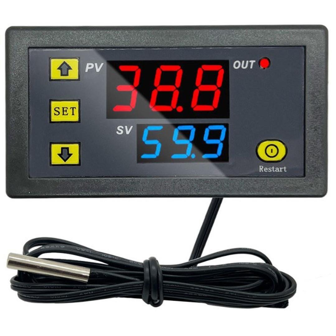 Kuluçka Makinesi Seti - 4 Parça - W3230 Termostat 220V - Isı Nem Ölçer - 12V Adaptör - 80x80 12V FanW3230 Termostatlı 4 parça Kuluçka Makinesi Seti –Fan/Adaptör/Termostat/Nem Ölçer - Robo Dünya