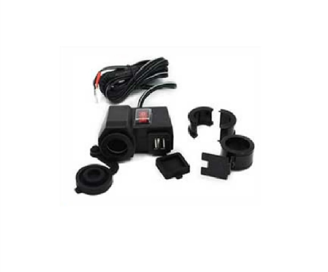 MOTOSİKLET USB ŞARJ SETİ ANAHTARLI