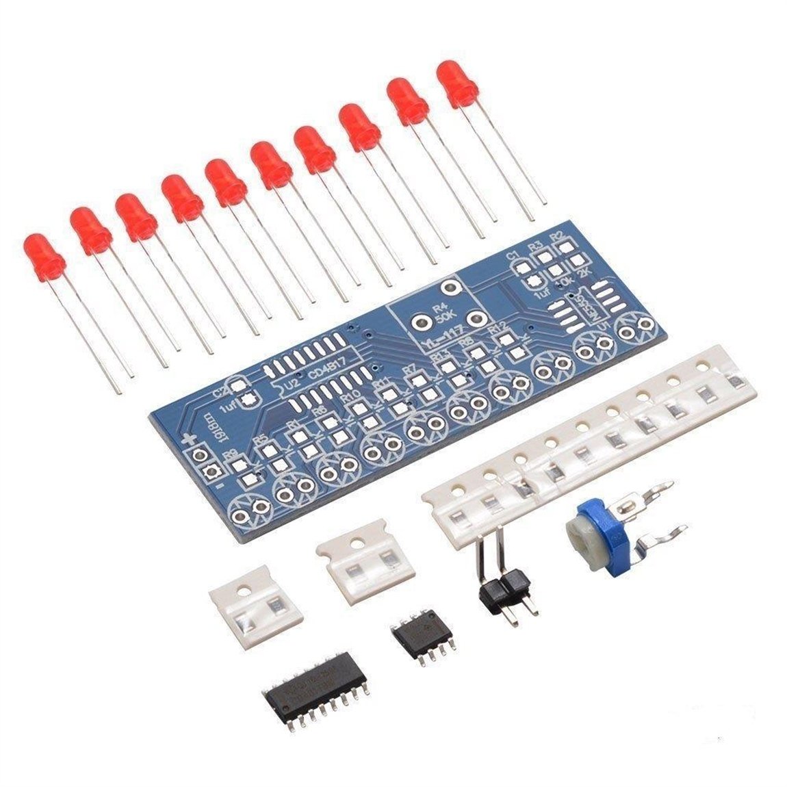 NE555 + CD4017 Kayan Işıklı ModülNE555 + CD4017 Kayan Işıklı Modül